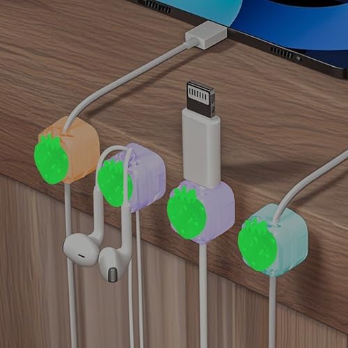 9Pack Magnetic Cable Clips,Night-Glowing Cord Holder,3Style - Image 5