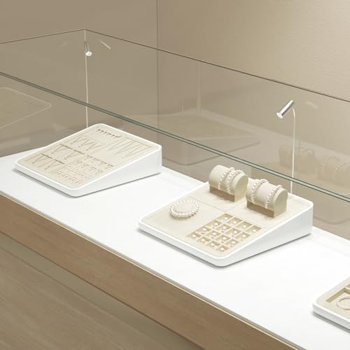 Oirlv Microfiber Earring & Necklace Jewelry Tray Beige - Image 3