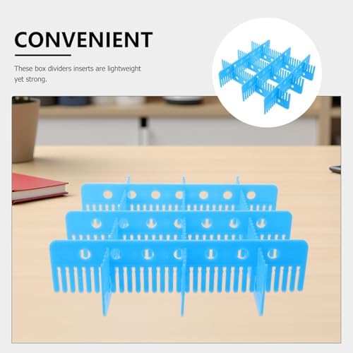 6pcs Plastic Storage Bin Dividers Inserts Adjustable for Crate Box - Image 6