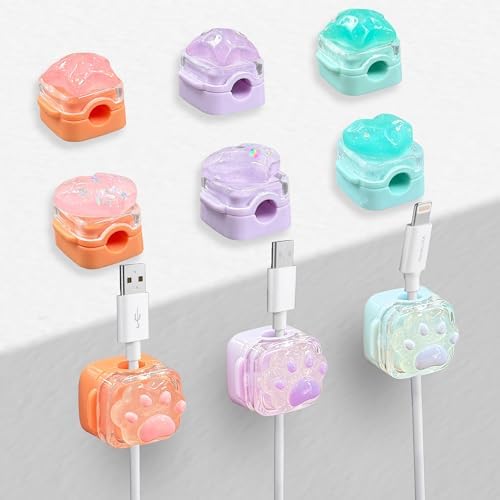 9Pack Magnetic Cable Clips,Night-Glowing Cord Holder,3Color by Frayot