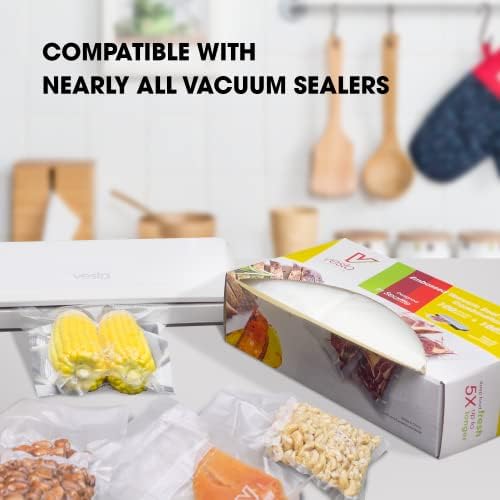 Vesta Precision 200 Count Vacuum Sealer Bags for Food, 8" x 12" & 6" x 10" - Image 6