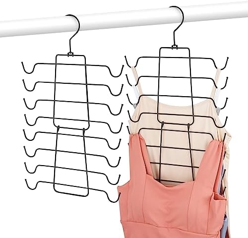 4 Pack Tank Top Hanger, Rotating Bra Organizer Space Saving by OMHOMETY