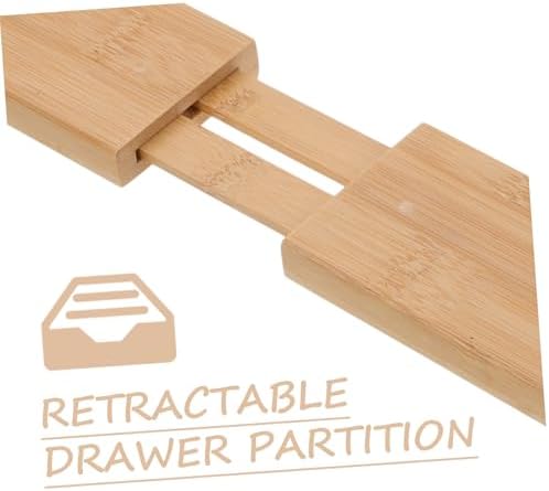 Retractable Bamboo Drawer Divider Board for Kitchen Organization - Image 5