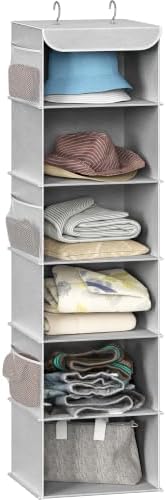Simple Houseware 6 Shelf Hanging Closet Organizer, Gray by SimpleHouseware