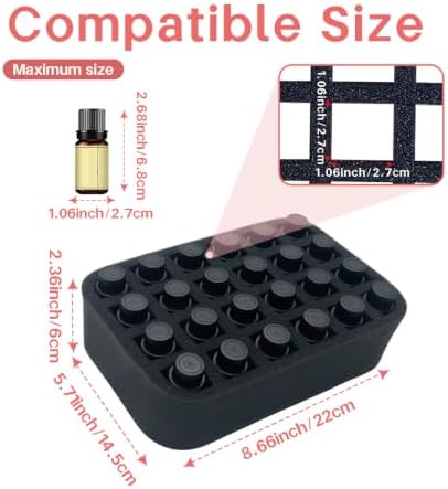 Essential oils Organizer Holder Foam Pad with Slots, can DIY - Image 4