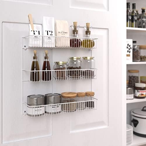 ClosetMaid 3-Tier Hanging Wall Mounted Metal Rack for Spices, Shelf Storage, Pantry Organization, Laundry, Kitchen, Bathroom, White, 8022 - Image 6