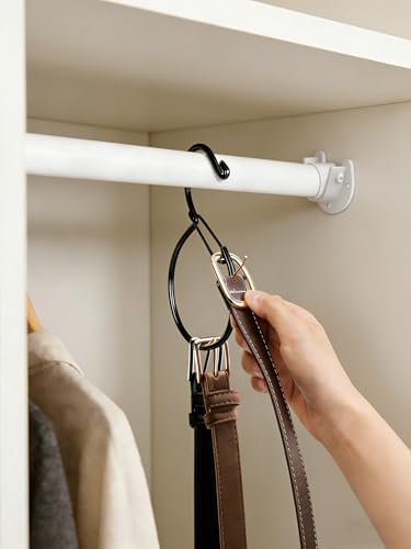 Supforce 6 Pack Belt Hanger, Belt Organizer for Closet, Black - Image 2