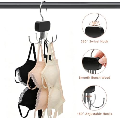 3 Pack Belt Hanger for Closet Organizer, Tie Hangers for Closet Storage - Image 2