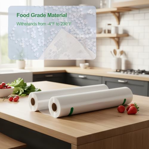 MAGIC SEAL Chamber Vacuum Sealer Bags Rolls - 12’’x50’ Smooth Rolls 2 Pack, BPA Free Great for Food Vac Storage & Sous Vide, Non-Textured, Not Compatible with FoodSaver-Type Vacuum Sealers - Image 3
