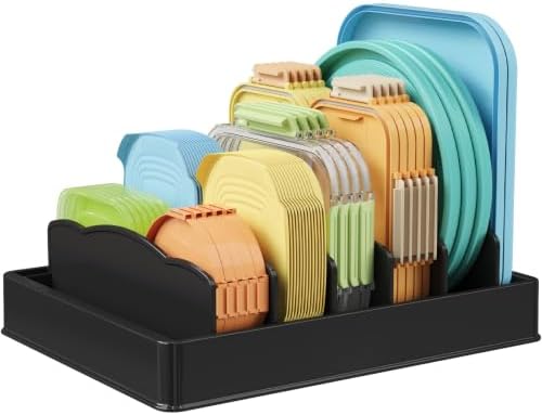 Lifewit Kitchen Cabinet Organizer for Food Contanier Lid with 7 Sections by Lifewit