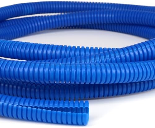 Split Wire Loom Tubing, 10,25ft Cord Protectors from Pets No Chew, Flexible Wire Covers Cord Protectors, Protective Split Cable Sleeve for Automotive Home Industrial Wires(Blue, 0.46inch-10ft) by ConveniencetoYourLife