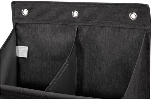 Over Door Organizer with 10 Extra Large Pockets, 23 Pairs Shoes Large Capacity Hanging Storage Organizer for Shoes, Diapers, Black, 8 Layers, 2-Pack - Image 6