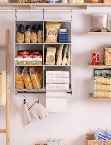 StorageWorks Hanging Closet Organizer with Rod, 6 Sections, 3 Tiers - Image 6