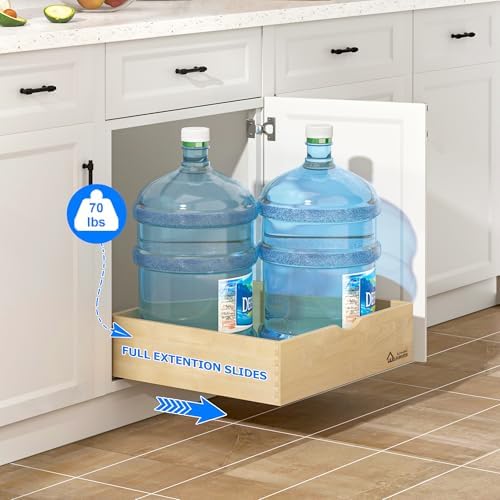 WelFurGeer Soft Close Pull Out Drawers for Kitchen Cabinets, 23" W x 21" D Pull Out Cabinet Organizer, Smooth Slide-Out Shelves for Kitchen Cabinets, Space-Saving Pullout Drawer for Home Organization - Image 6