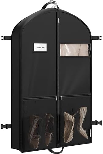 Simple Houseware 43" Travel Garment Bag with Pockets, Heavy Duty Suit Bag by SimpleHouseware