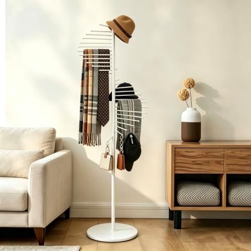 Freestanding Scarf Display Purse Tie Rack Shawl Stand Hijab Hanger by kunghei