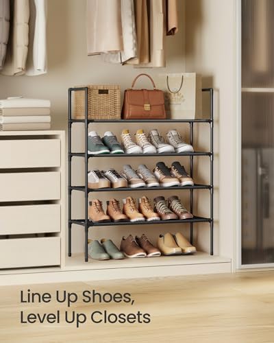 SONGMICS 4-Tier Shoe Rack, Shoe Storage for Hallway Closet - Image 6
