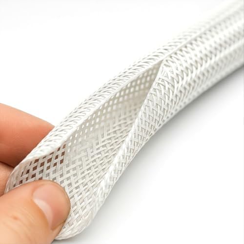 Electriduct 1/2" Hook Self Closing Wrap Around Sleeve - 100 Feet - White - Image 2