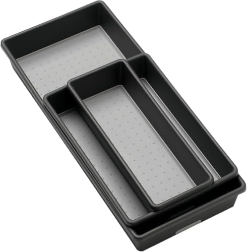 madesmart Storage Bins | Multi-Purpose | Granite | Nonslip Bottom | Set of 3, Pack of 6 by madesmart%C2%AE