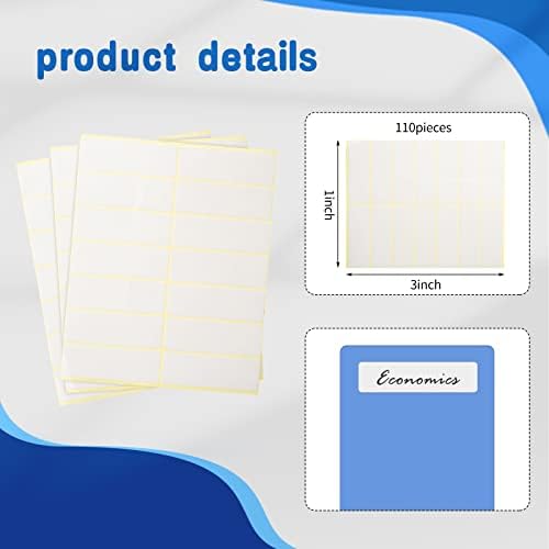 Vinsot 50 Pcs Library Book Dividers for Shelves with Stickers 4 x 12 Inch - Image 4