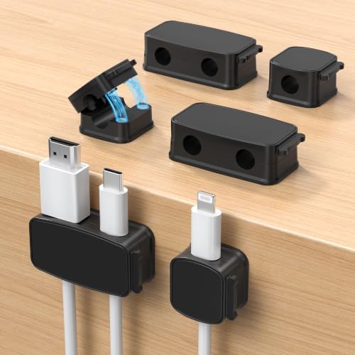 Basesailor 6Pack Magnetic Cable Clips Organizer,Cord Management Holder by Basesailor