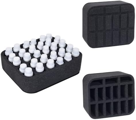 Essential oils Organizer Holder Foam Pad with Slots, can DIY by LANDFOBO