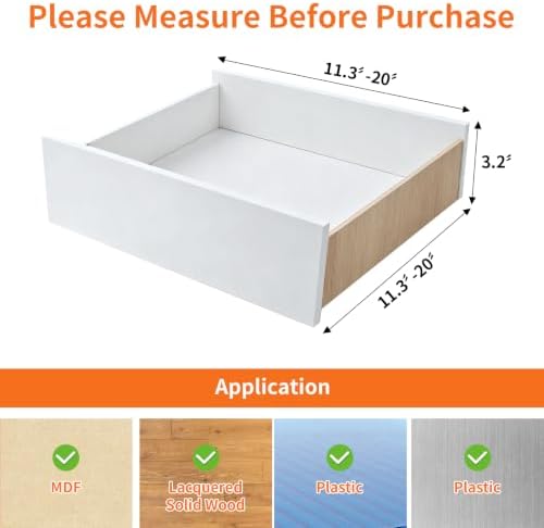 Adjustable Drawer Dividers 11.3-20in Organizer for Dresser (4) - Image 4