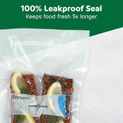 FoodSaver Variety Pack Vacuum Seal Bags, 120 Count Pre-Cut BPA-Free Freezer Bags (20 Pint, 60 Quart, 40 Gallon) for Food Storage, Sous Vide, Meal Prep - Image 4