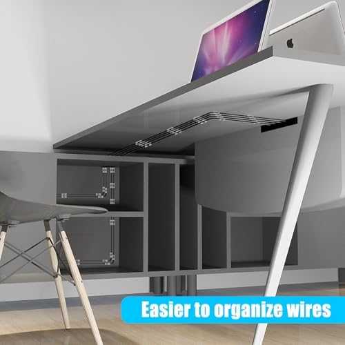XHF 35pcs Large Self Adhesive Cable Clips Clear,Wire Clips Cable Management Wire Organizer Cord Holder for Under Desk, Car, Wall, TV PC Ethernet Cable - Image 5