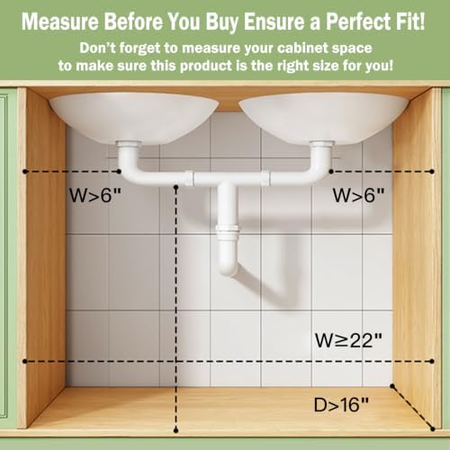 Under Sink Organizer, 1-Pack 3-Tier Pull Out Cabinet Organizers and Storage - Image 2