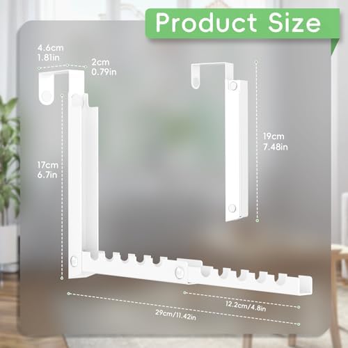 Foldable Over the Door Hooks, Over the Door Hanger for Space Saving - Image 5