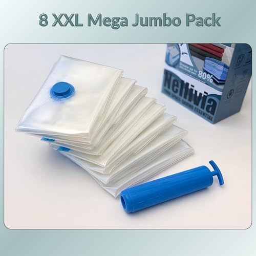 Mega Jumbo XXL Vacuum Seal Space Saver Storage Bags with Pump 8 Pack - Image 4