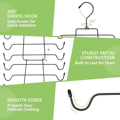 4 Pack Tank Top Hanger, Rotating Bra Organizer Space Saving - Image 4