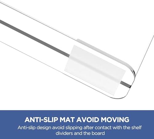 10 Pack 12 Inches [Extra Tall Version] Clear Shelf Dividers for Organization, Acrylic Closet Shelf Vertical Shelves Organizer for Bedroom, Kitchen and Office - Image 4