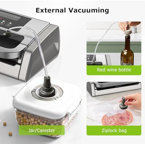 Bonsenkitchen Vacuum Sealer Machine with Globefish Technology, Low-Noise - Image 5