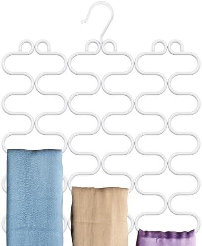 Deco Brothers Scarf Hanger for Closet, 23 Loop, White by DecoBrothers