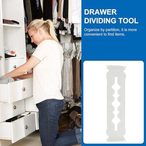 KICHOUSE Expandable Adjustable Drawer Divider Organizer, Retractable White Plastic Partition for Home and Office Storage, Multipurpose Drawer Separator Board for Desk and Dresser - Image 6