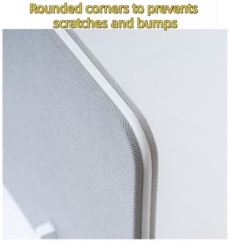 Light Gray Desk Privacy Dividers - 2 Sets Wood Office Partitions, Desktop Mounted Panel for Classroom & Office Use (20x80cm/9.8x31.4in) - Enhance Workspace Privacy - Image 5