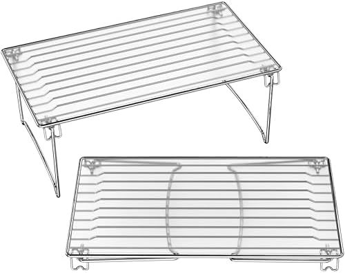 Deco Brothers Stackable Cabinet Shelf Organizer, 2 Pack, Chrome - Image 4