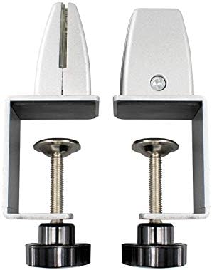 Sneeze Guard Support Clamp Partition Aluminum Adjustable Partition Support Acrylic Desk Divider Shield Privacy Panel Clamp For Clear Shield by noonebutyou