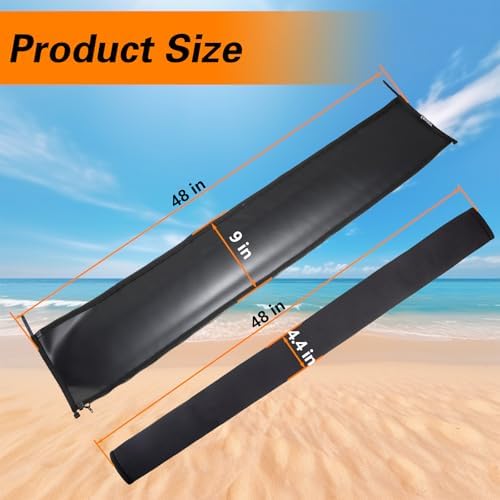 EVRBUL 48 Inch Zippered Rigging Sleeve, Heavy Duty 600D Waterproof Marine Cable Jacket, Trolling Motor Cable Sleeve for Bundling Control Cables Fuel Lines and Electrical Wires - Image 2
