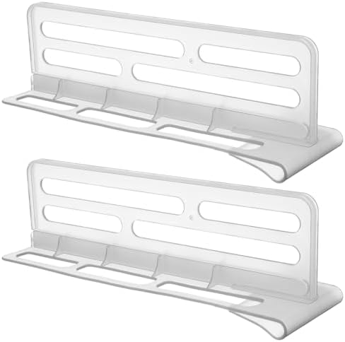 Homoyoyo Refrigerator Divider 2 pcs Plastic Fridge Shelf Divider Board Refrigerator Organizer for Food Classification Freezer Separator Easy Install Kitchen Storage Accessory by Homoyoyo