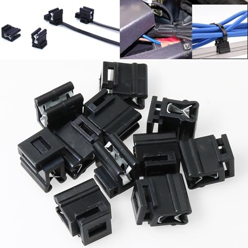 Heyous 20PCS 16x14x10mm Cable Tie Brackets Plastic Edge Mount Clip Fastener Organizer for Cord Organization - Image 5