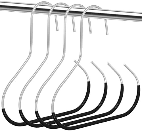4 PCS Hat Organizer for Baseball Caps, Black Hat Storage Hook Stainless Steel Hat Hangers for Closet Hat Rack Hat Holder for Baseball Caps Cap Organizer for Cap Tank Top Belt Tie Purse Bra by Unknown