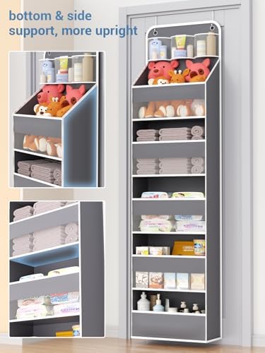 Over Door Hanging Organizer, 5 Tier 44 lb Load Behind Door Storage Bag - Image 3