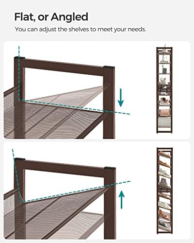 SONGMICS Metal Shoe Rack, 8-Tier Shoe Orgainzer, Holds 32-40 Pairs - Image 6