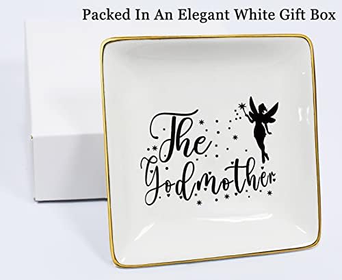 NZY Jewelry Holder for Godmother - Birthday, Baptism, Mother's Day from Godchild - Trinket Tray, Ring Dish for Godmom - Image 6