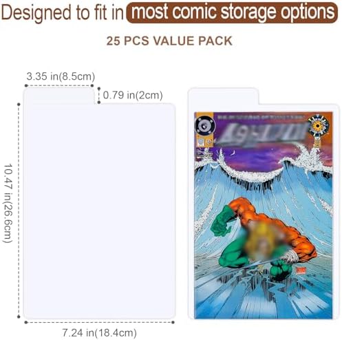 Comic Book Dividers, 25-Pack with Writable Tabs for Comic Storage Boxes - Image 2