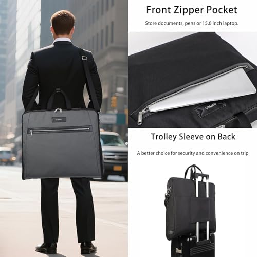 BESMART Garment Bags for Travel, 51" Large Suit Bag for Business Trips - Image 2