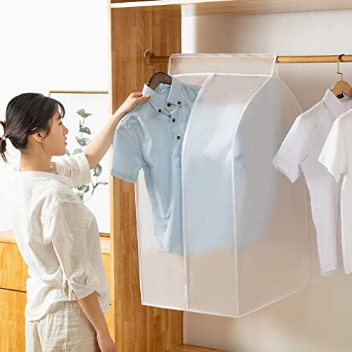 XIAKE Garment Bags M/oth-proof Dust Cover Coat Hanging Clothes Storage Bag Premium Thickened Clothing Organizer Moisture-proof Dust-proof Clothes Cover - Image 6